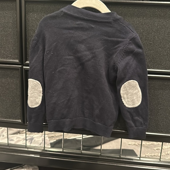 H&M BOYS CARDIGAN WITH GRAY ELBOW PATCH. GREAT CONDITION - Picture 5 of 6